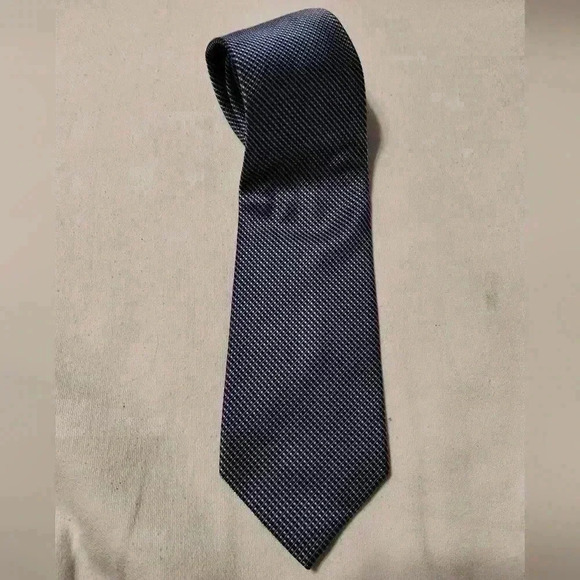 Eagle Shirtmakers Blue Polka Dot Tie - Picture 1 of 5